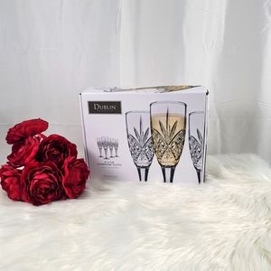 Godinger Dublin Champagne Flutes, Set of 4